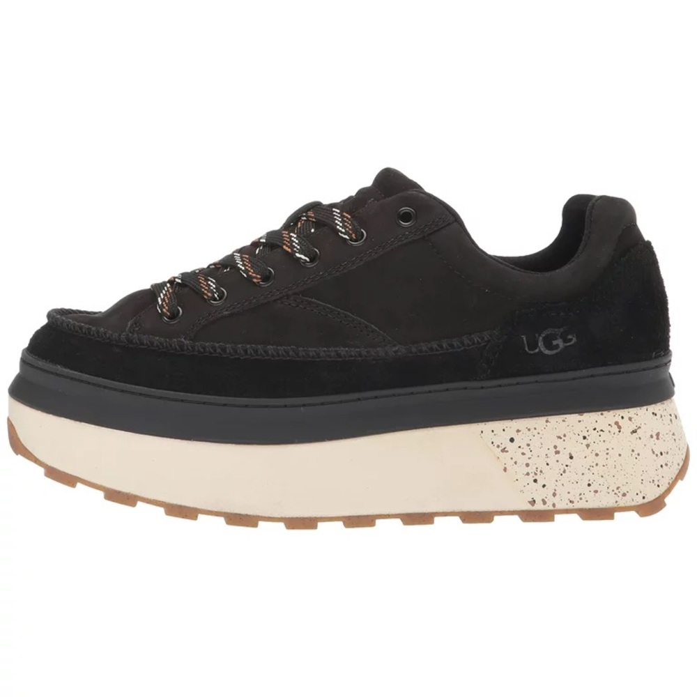 UGG Women's Marin Lace Sneaker Size 7 Black Platform